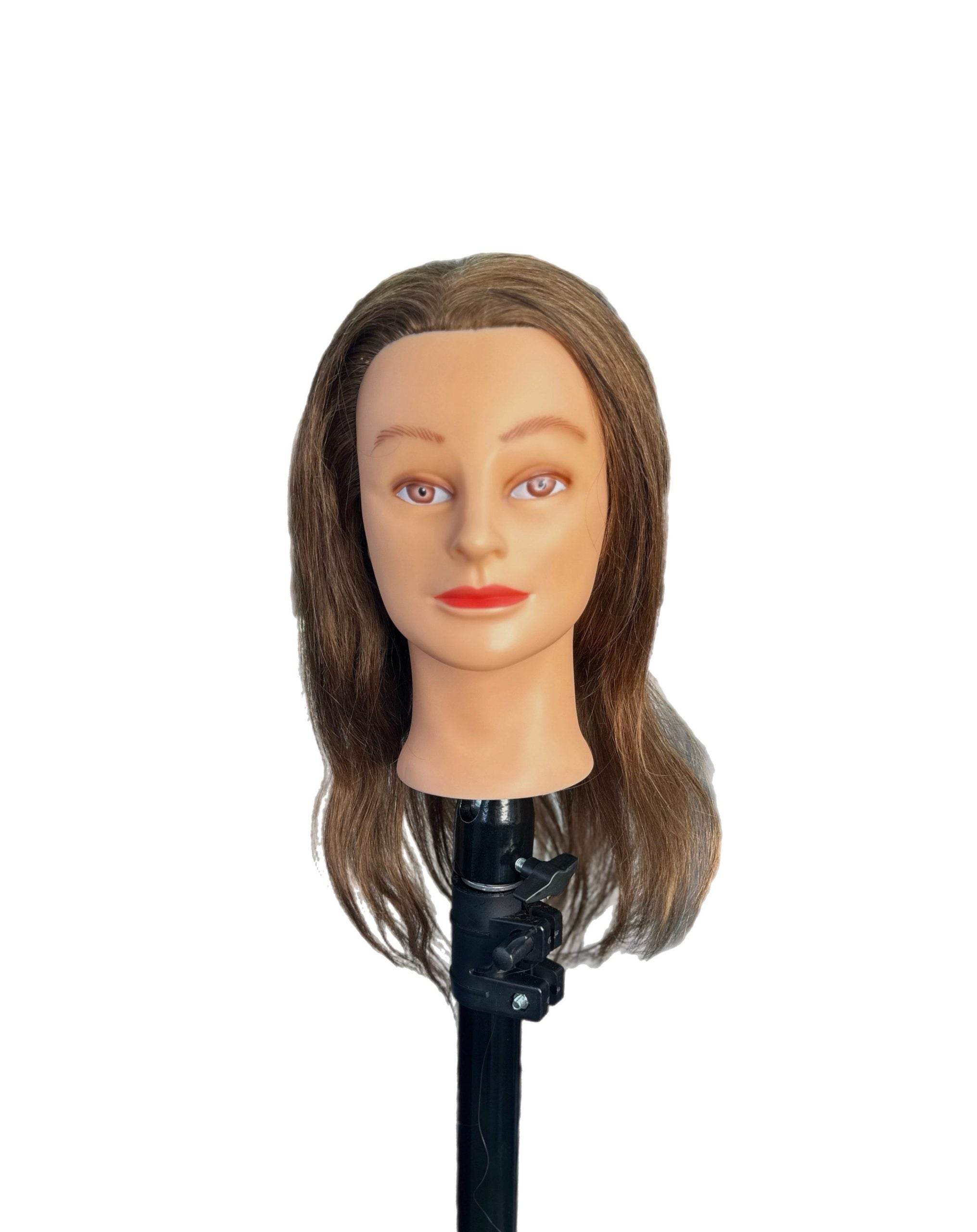 Deyaz Professional Mannequin 16 Inch 100PER Indian Hair Brown Ayda