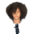 Deyaz Professional Mannequin 8 Inch 100PER Human Hair Curly Dark Brown Rowa