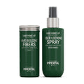 Immortal NYC Hair Building Fibers 20gr &amp; Fibers Locking Spray 150ml 2 In 1 Set - Black
