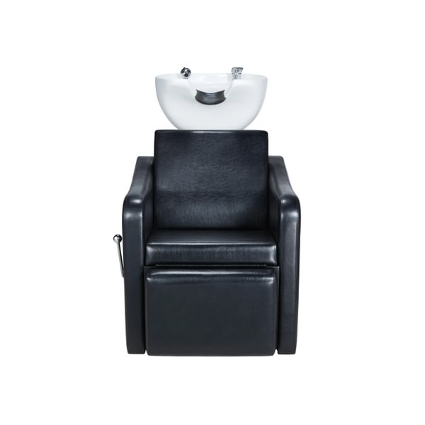 Mirplay Jordan Shampoo Station – Black with Gloss White Basin
