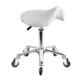 Karma Evandale Salon Saddle Stool White 07040402
