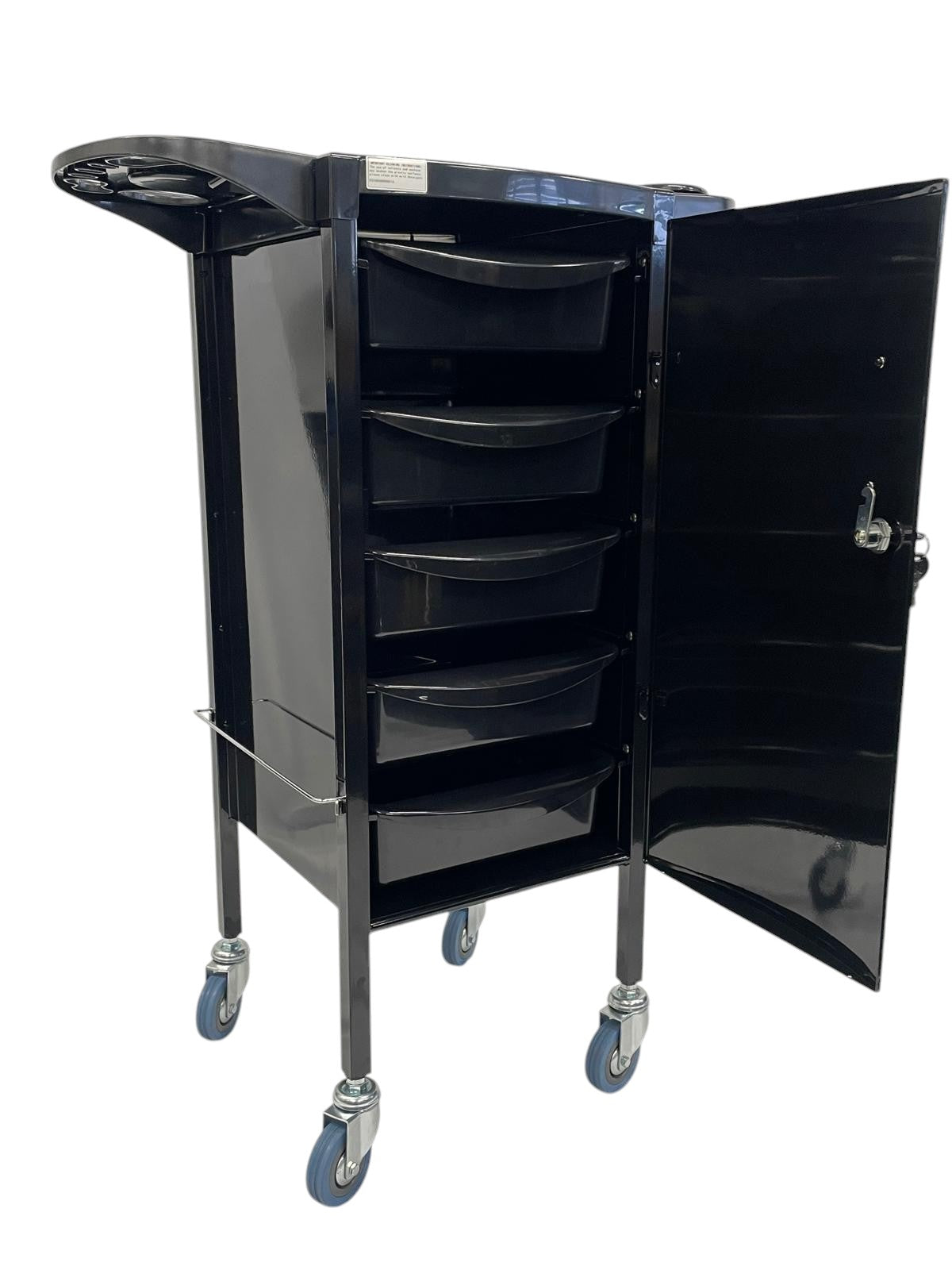 Karma Florina 6 Tier Lockable Metal Hair Salon Trolley 080701 - Fully Assembled