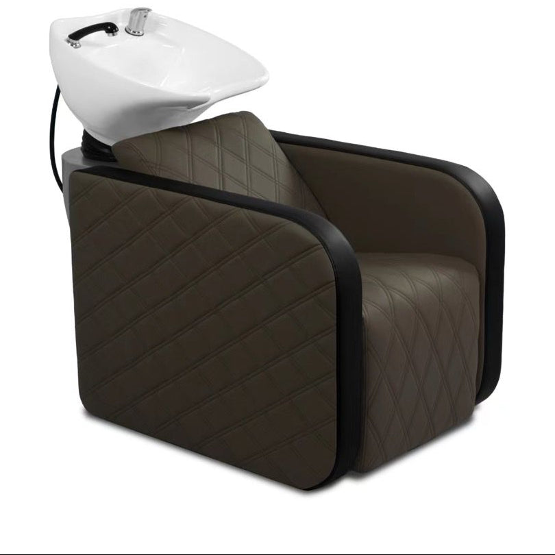 Karma Complete Shampoo Unit Clunes Electric Brown With Pattern And Black Standard Basin 0316012101ep
