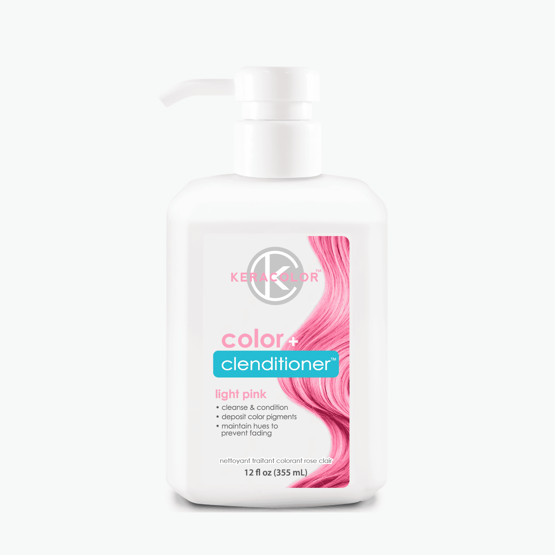 Keracolor Colour + Clenditioner Light Pink 355ml