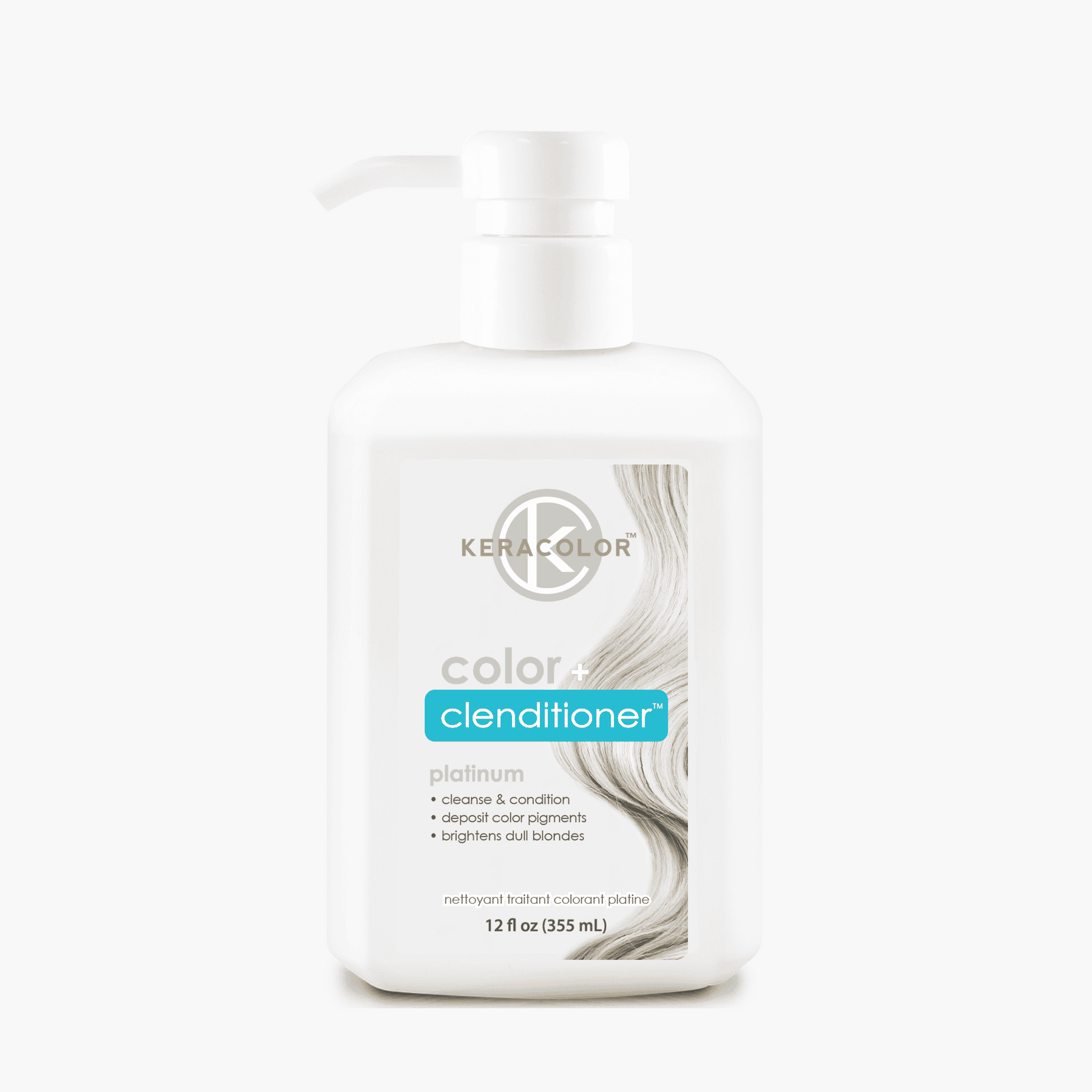 Keracolor Colour + Clenditioner Platinum 355ml