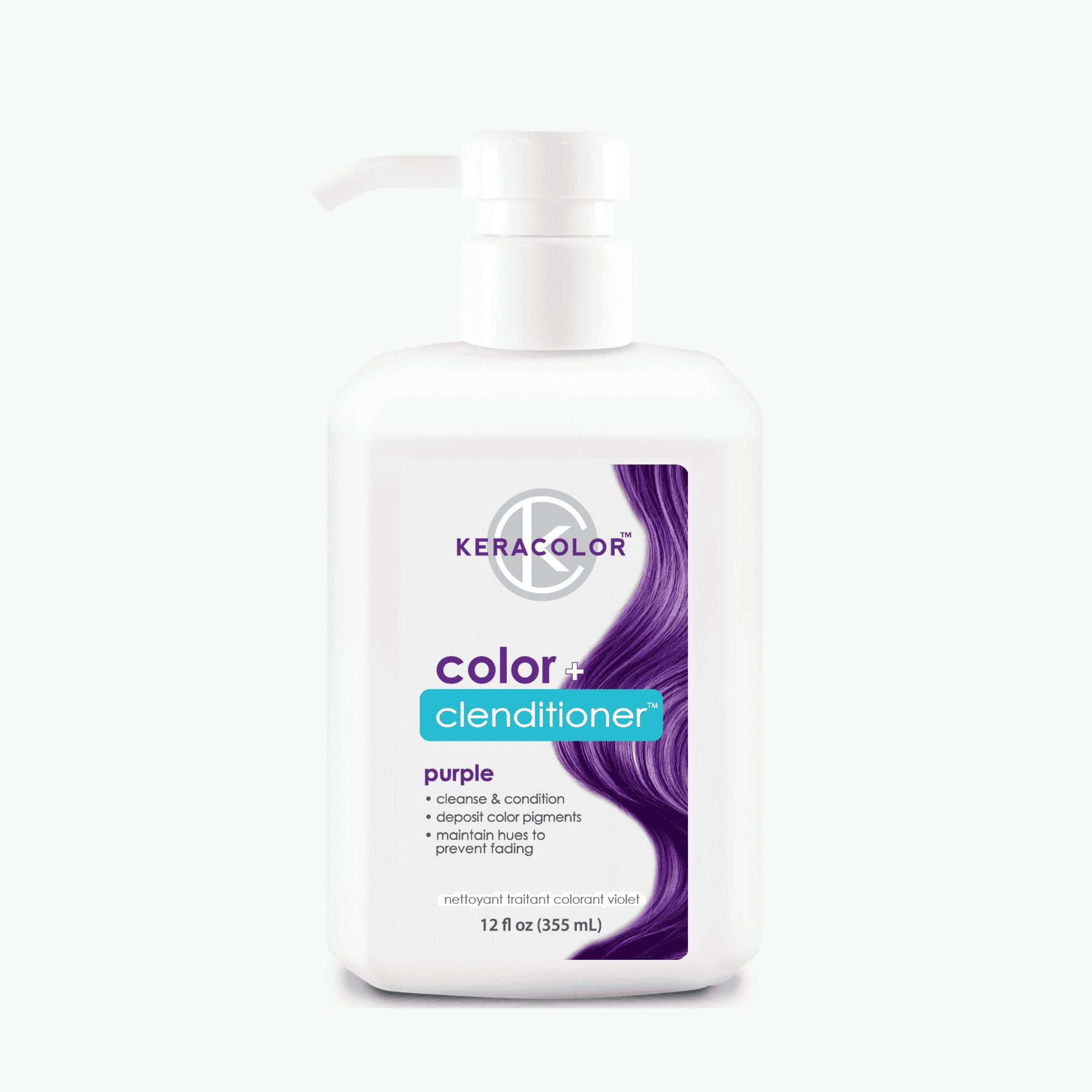 Keracolor Colour + Clenditioner Purple 355ml