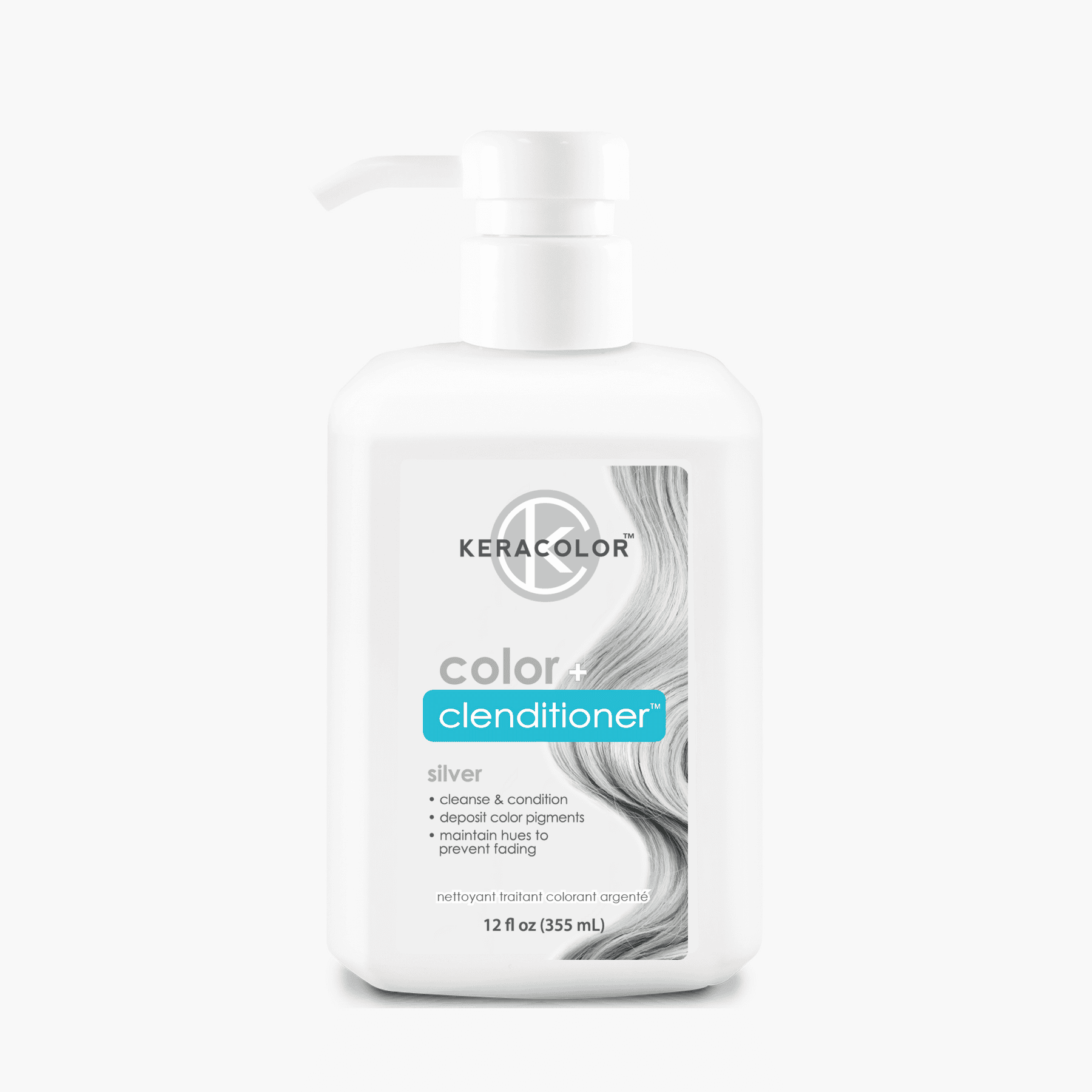 Keracolor Colour + Clenditioner Silver 355ml