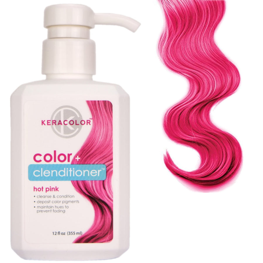 Keracolor Colour + Clenditioner Hot Pink 355ml