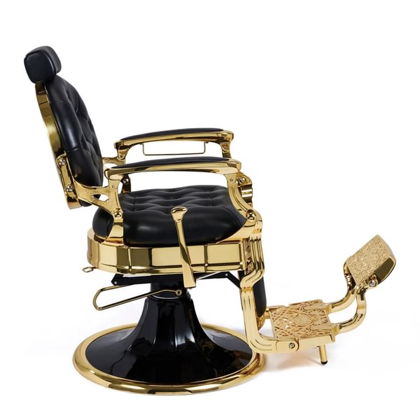 Mirplay MS Formula Kirk Barber Chair – Black & Gold (CG)