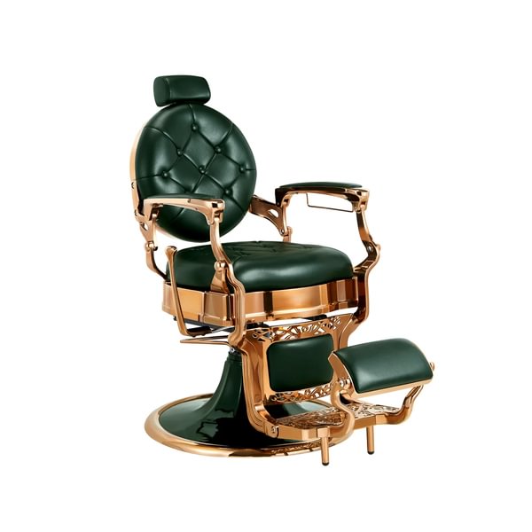 Mirplay MS Formula Kirk Barber Chair – Green & Rose Gold (GRS)