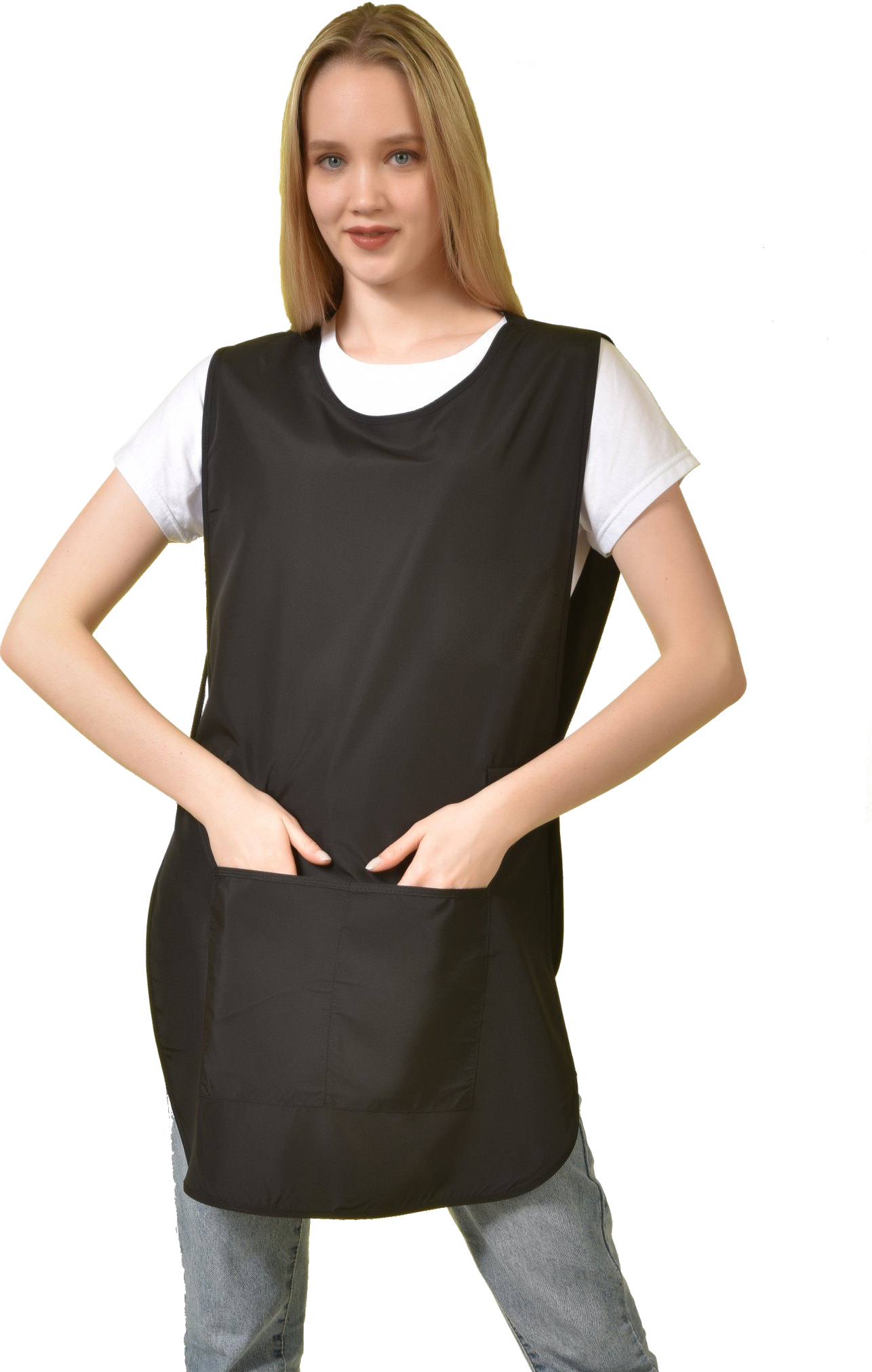 Deyaz Premium Salon Apron with Pockets Black