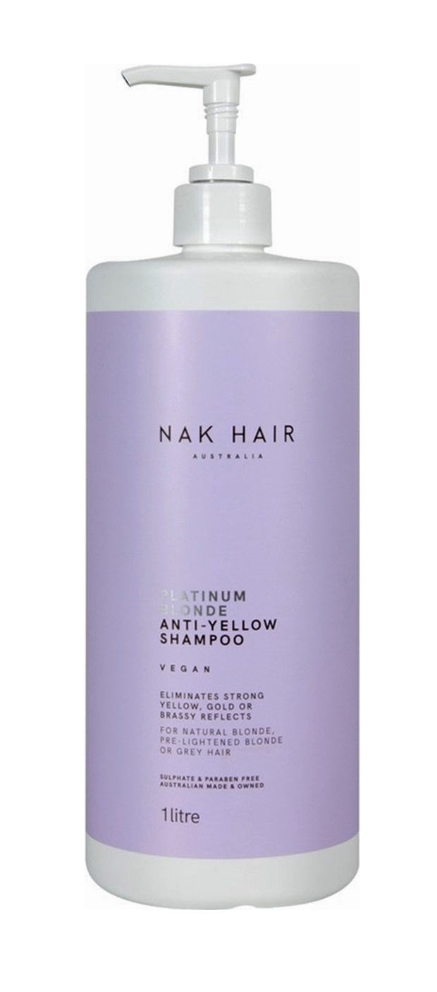 Nak Platinum Blonde Anti-yellow Shampoo 1l