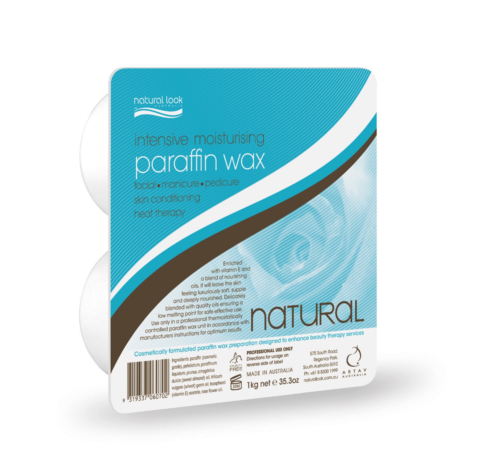 Natural Look Intensive Moisturising Natural Paraffin Wax White 1kg
