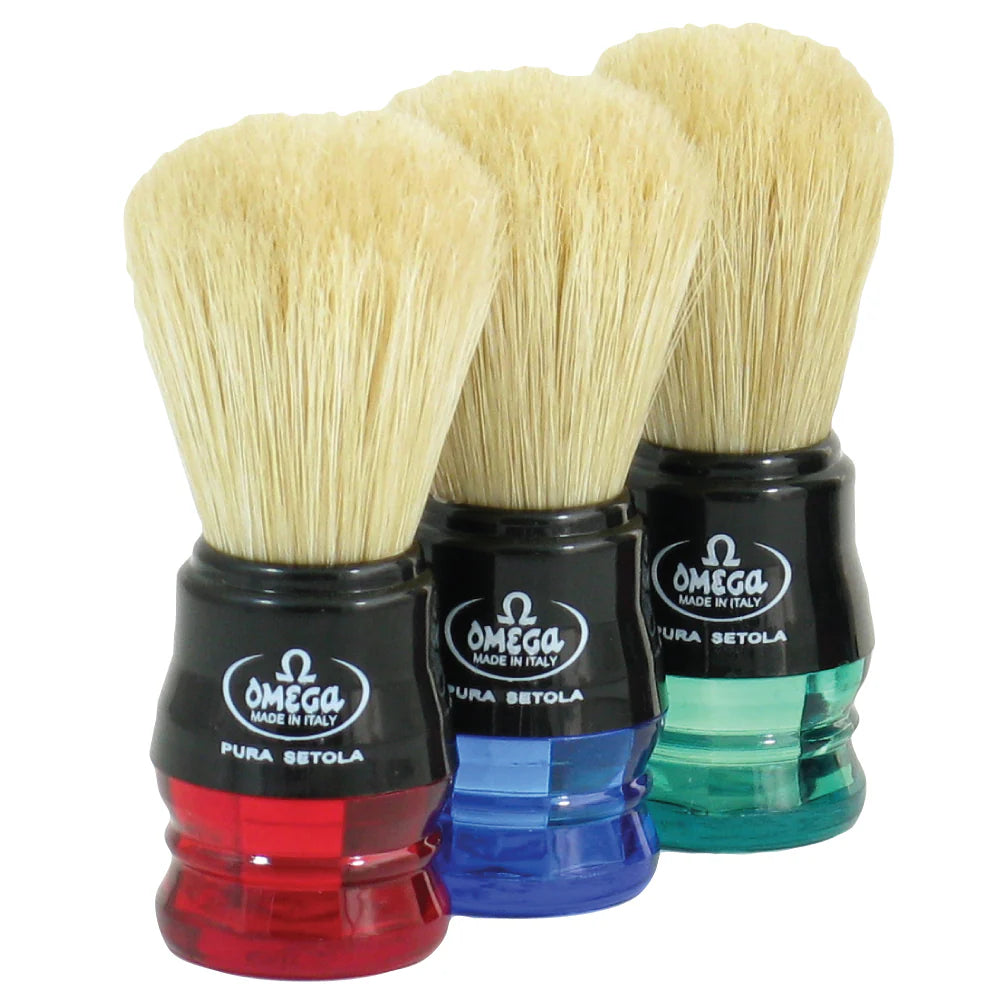 Omega Plastic Handle 100percent Pure Bristles