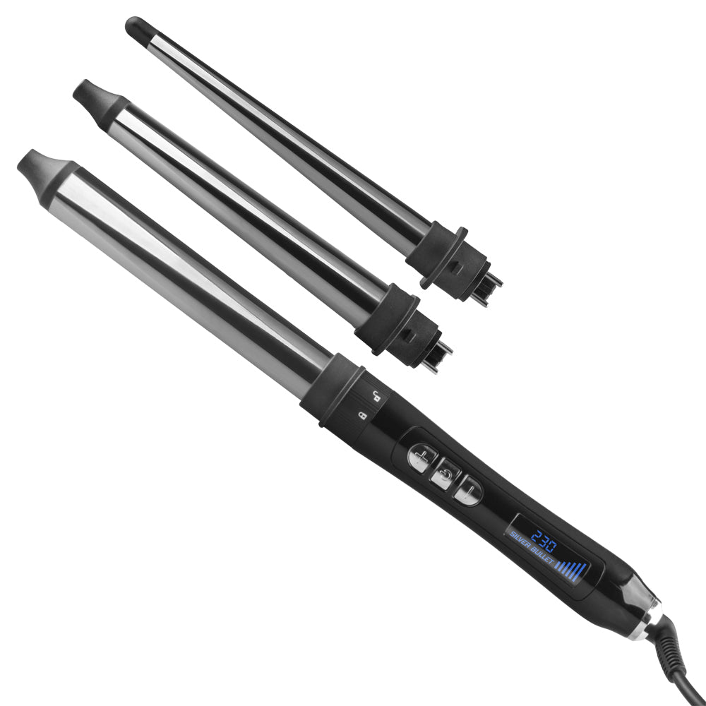 Silver Bullet Celebrity Curls 3 In 1 Triple Curler