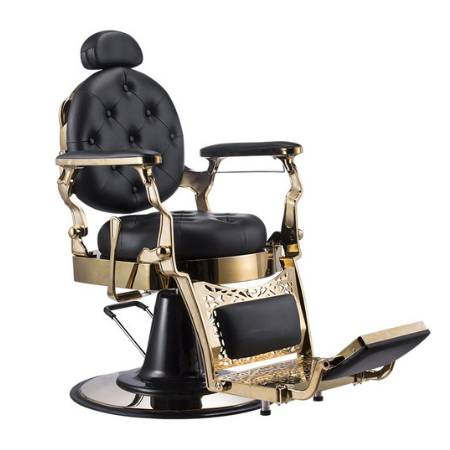 4x Karma Barber Chair Gold Coast - Gold And Black 04030103