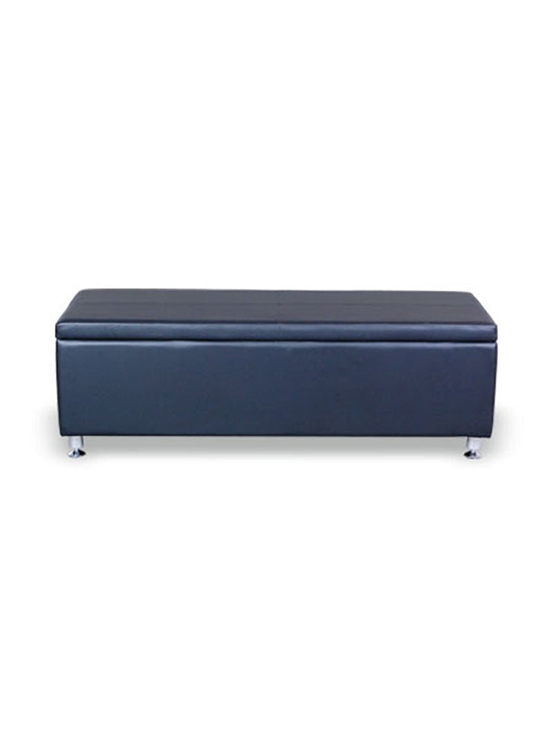 Karma Pooraka 3 Seater Ottoman Waiting Lounge With Storage 05010101 - Black