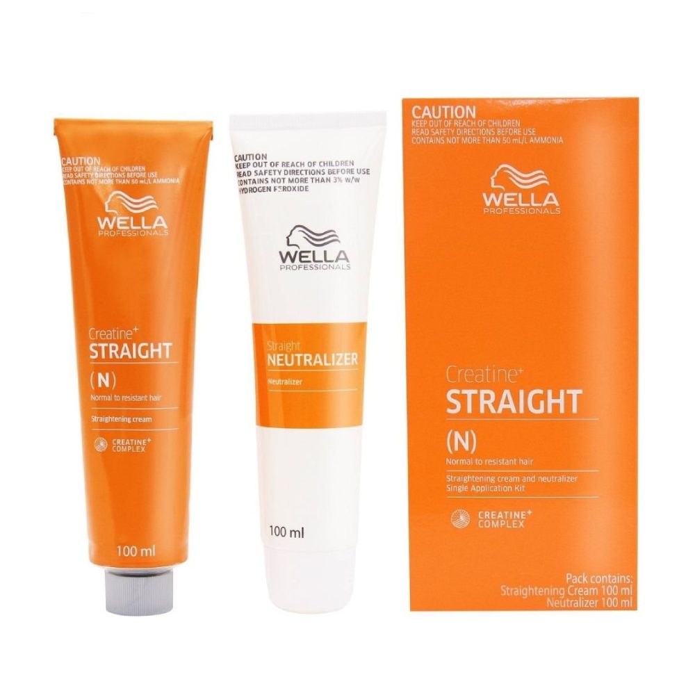 Wella Creatine+ Straight (n) Normal To Resistant Hair Straightening Cream 100ml