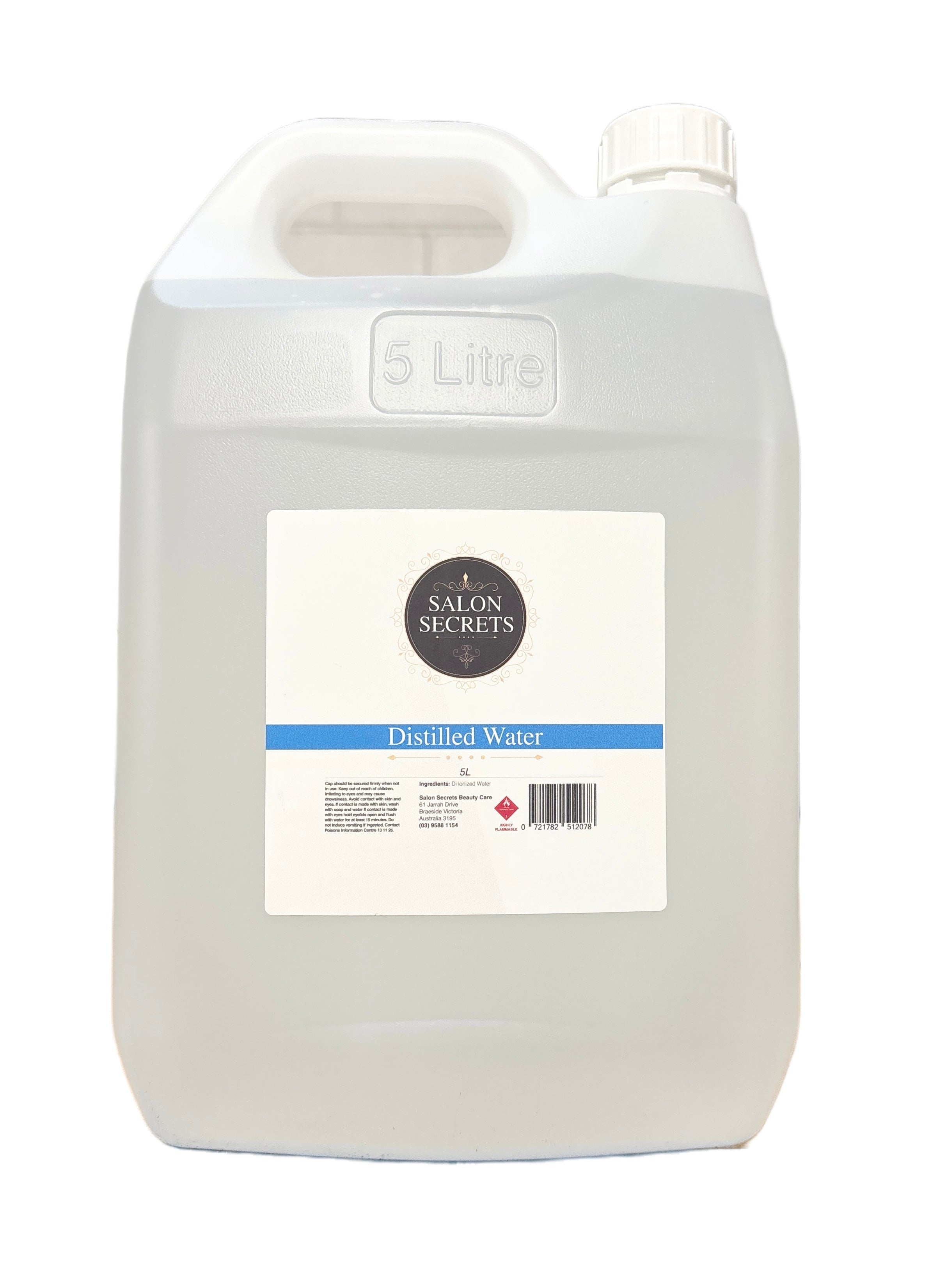 Salon Secrets Distilled Water 5l