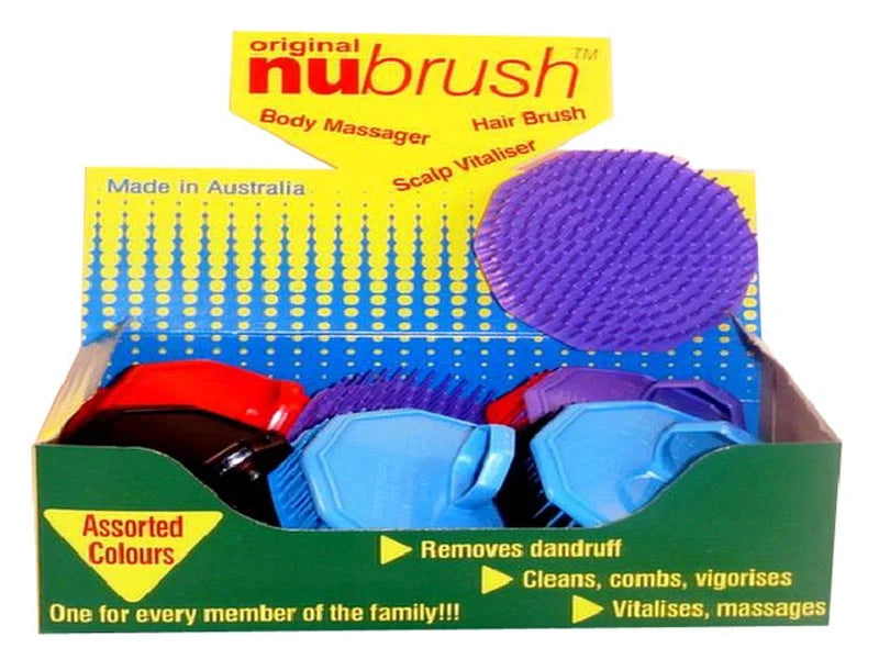 Nu Brush 1x Assorted Colour Scalp Brush
