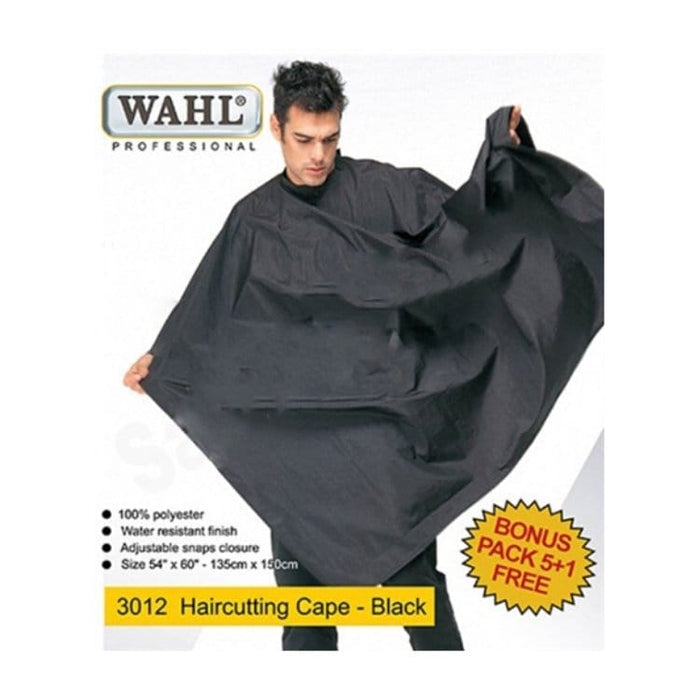Wahl Polyester Hair Cutting Cape Black Wp3012