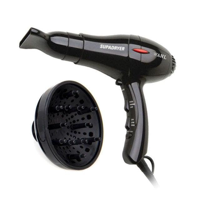 Wahl Supa Dryer Ionic Hair Dryer With Diffuser Black