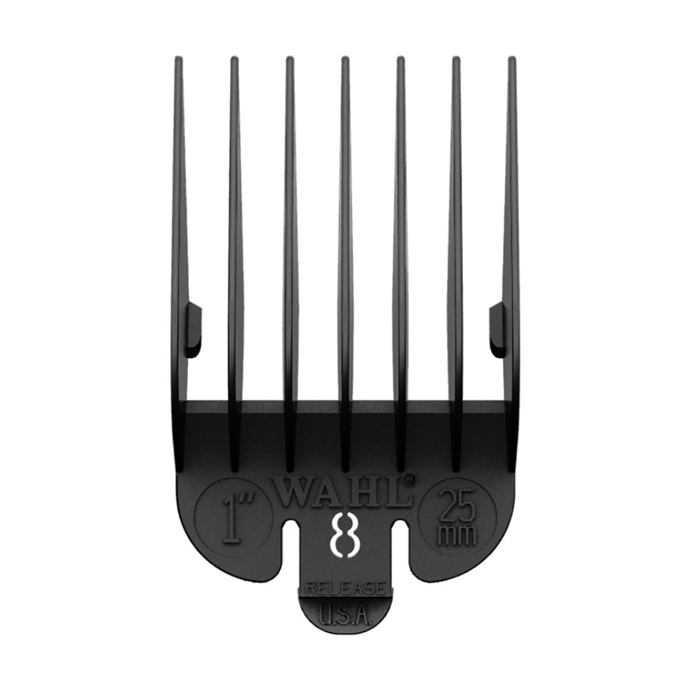Wahl No. 8 Plastic Tab Attachment Comb 1inch Black