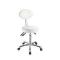 Karma Cradle Mountain Salon Stool With Back White 07070402