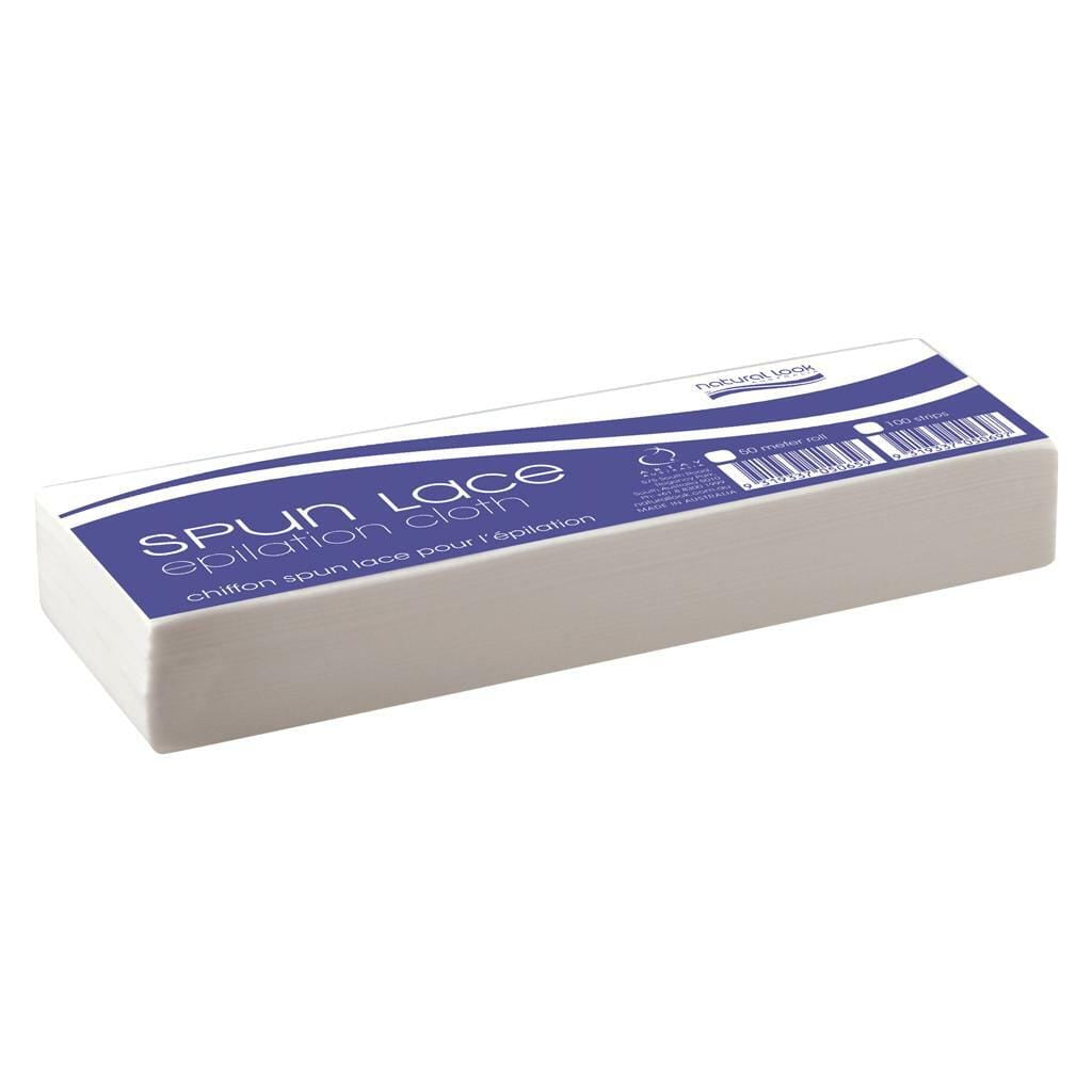 Natural Look Spun Lace Epilation Cloth Strips 100pack