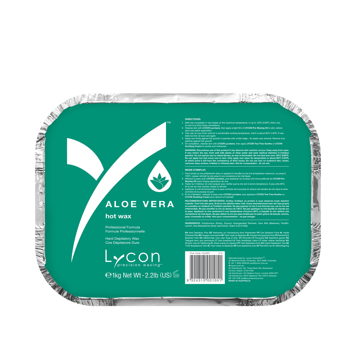 Lycon Aloe Vera Hot Wax 1kg