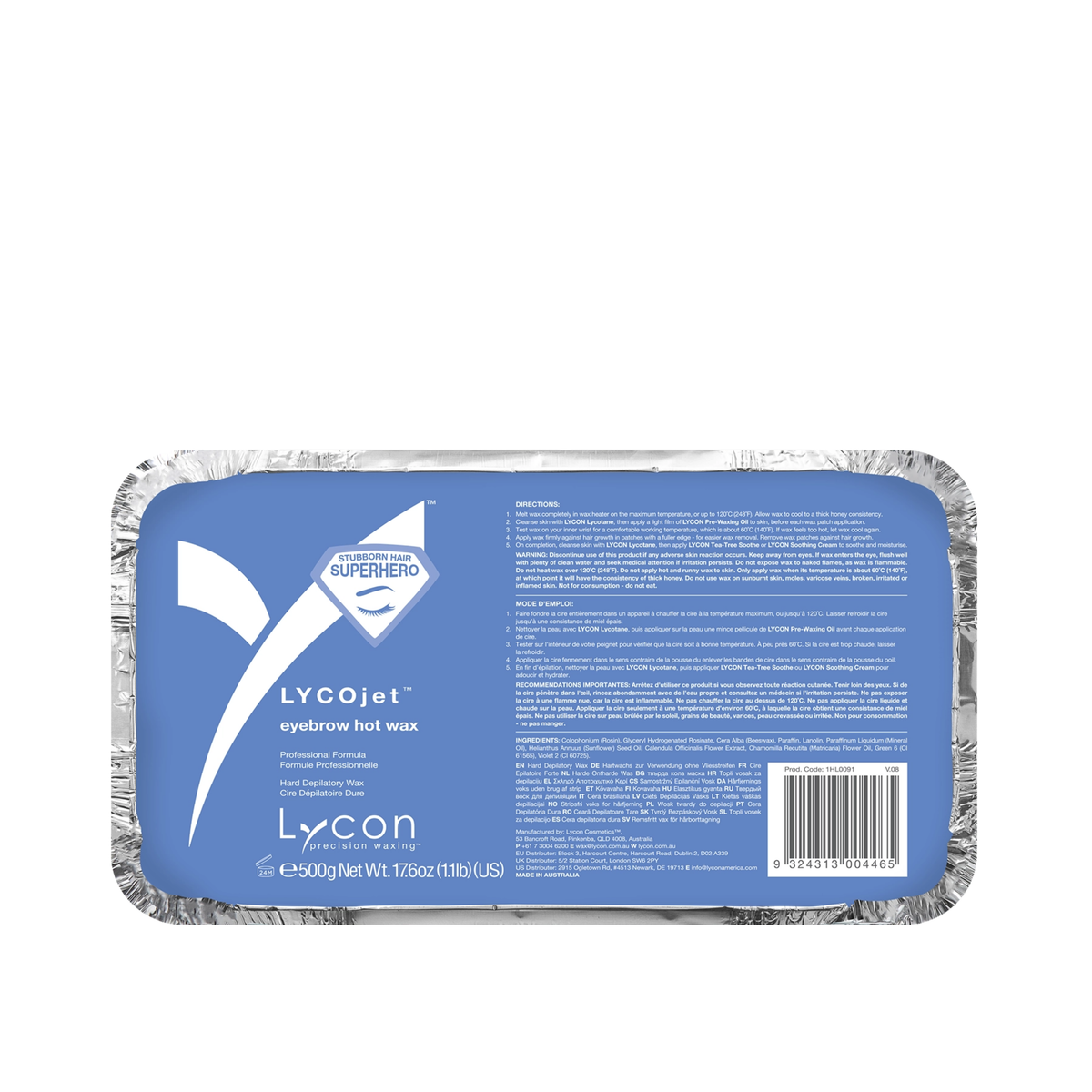 Lycon Lycojet Eyebrow Hot Wax 500g