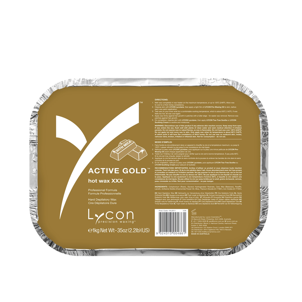 Lycon Active Gold Hot Wax 1kg