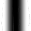 Deyaz Premium Salon Cape with Thick White and Thin Black Stripes