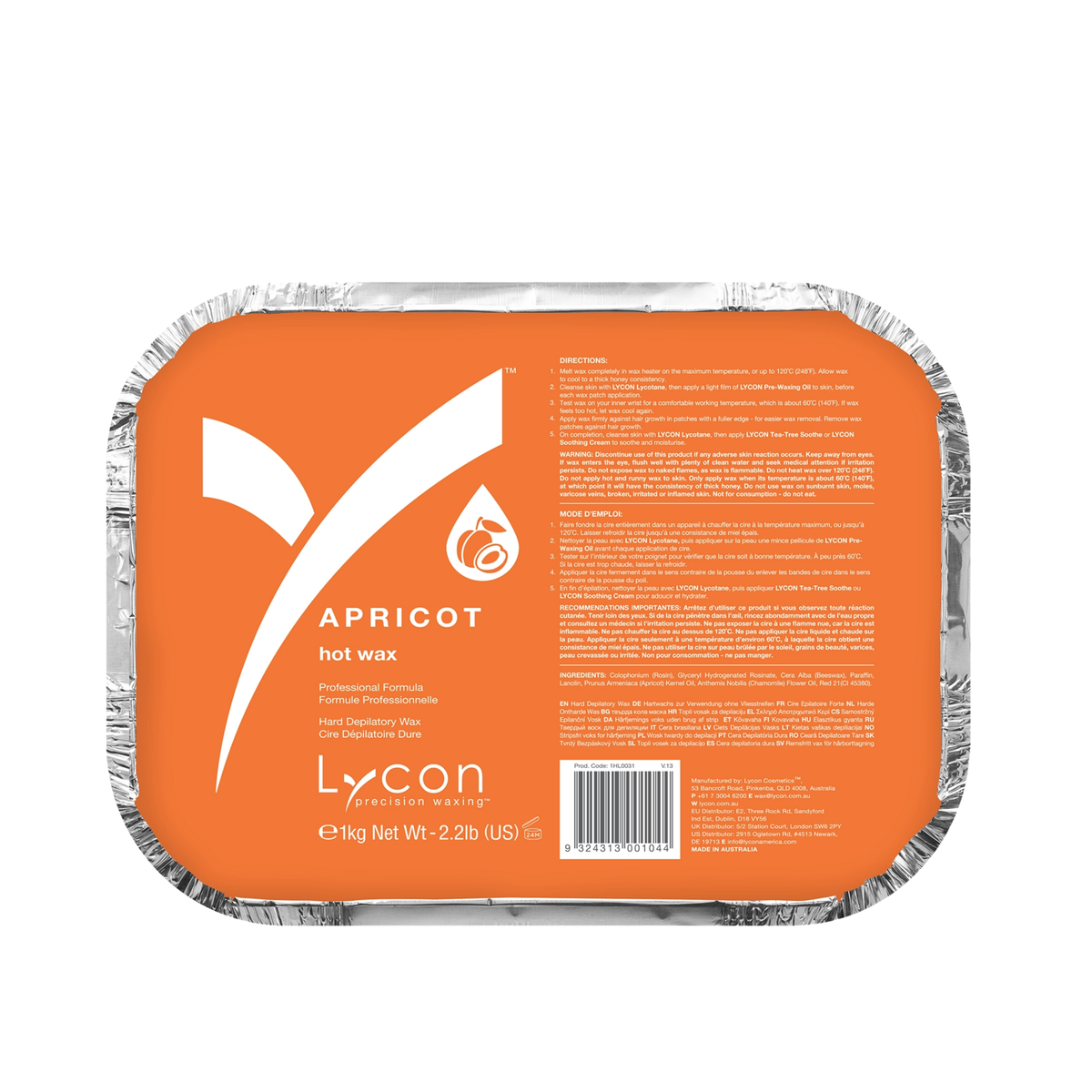 Lycon Apricot Hot Wax 1kg