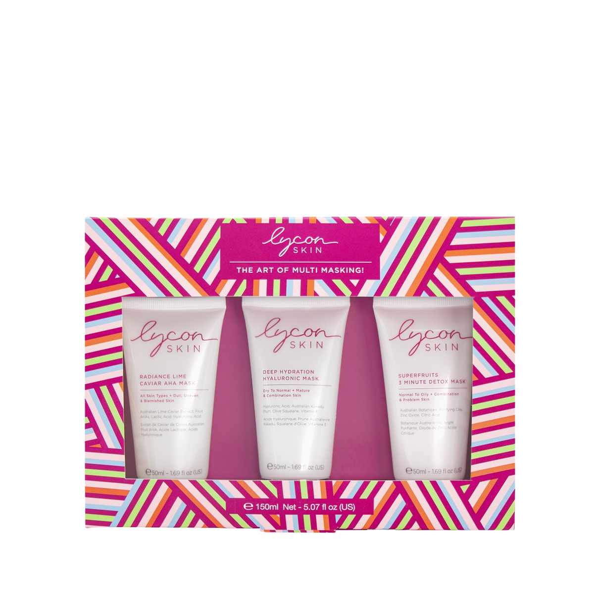 Lycon Skin Face Mask Trio 3x50ml