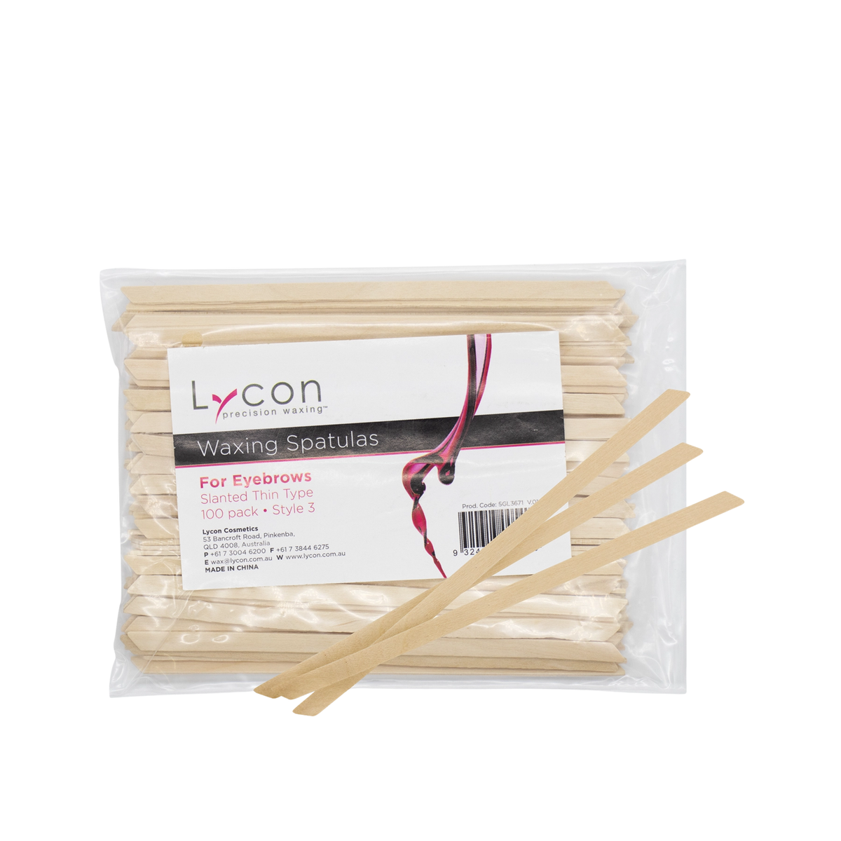Lycon Spatulas Slanted Thin Type 100pk
