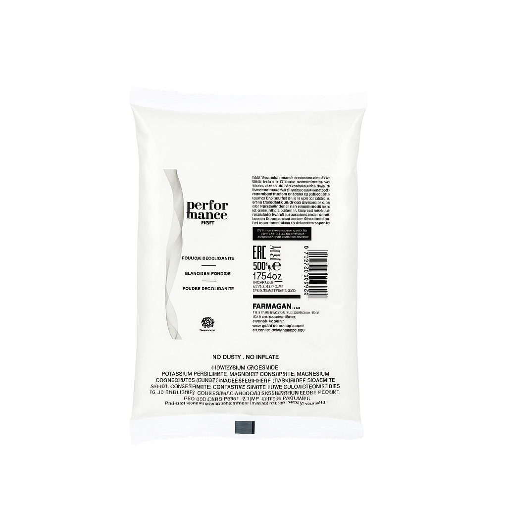 Farmagan Performance Tech bleaching powder 500g refill; packaging may vary