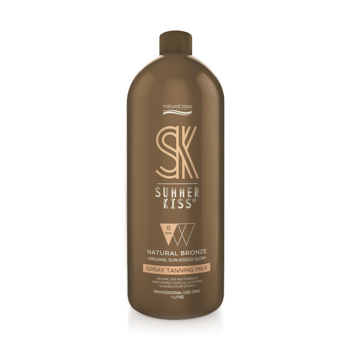 Natural Look Summer Kiss Natural Bronze Spray Tanning Milk 8percent Dha - 1l