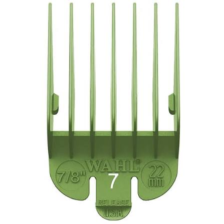 Wahl No. 7 Plastic Tab Attachment Comb 7/8inch Green