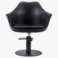 Karma Salon Chair Base Round Flat Stainless Steel 029202