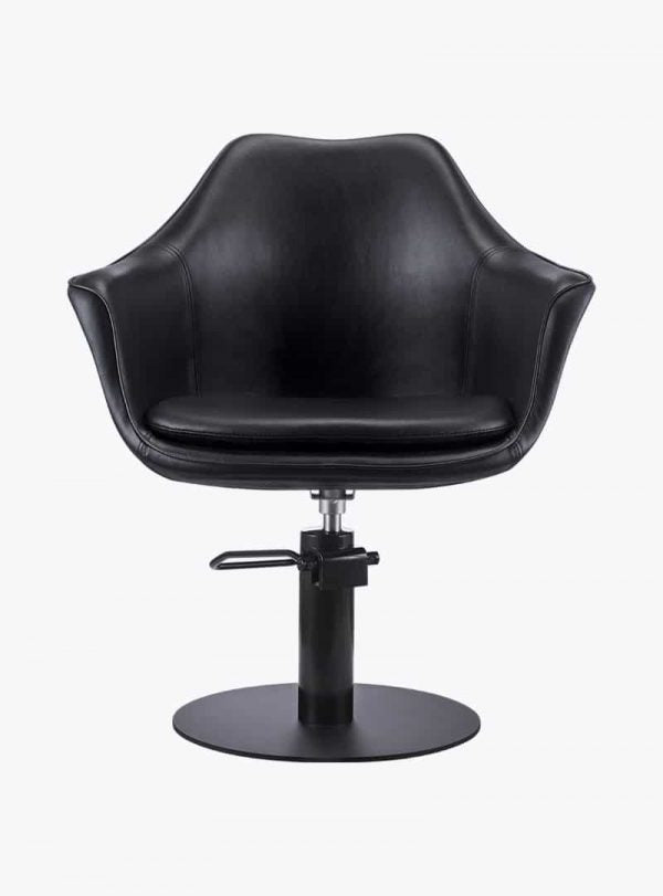 Karma Salon Chair Base Round Flat Stainless Steel 029202