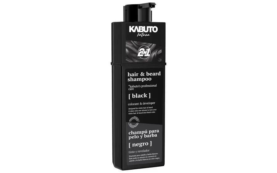 KABUTO HAIR&BEARD BLACK SHAMPOO NEGRO ( HBS 001 ) 200 ML