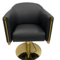 Karma Salon Chair Base Square Flat Gold 029303