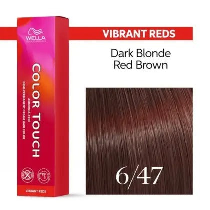 Wella Color Touch Semi-permanent Colour 60ml - Relights /47 Red Brown