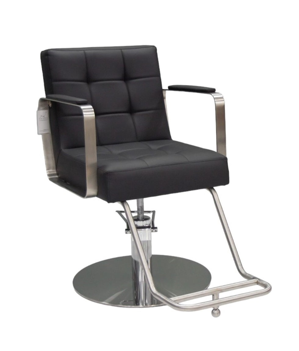 Karma Lithgow Salon Chair Black/silver 02130102