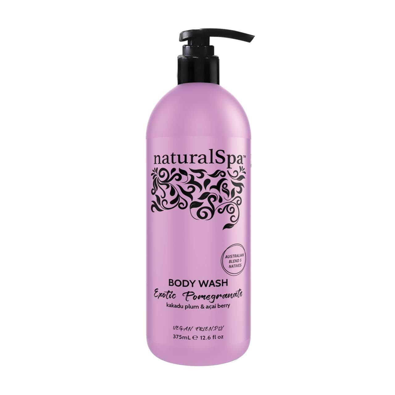 Natural Look Naturalspa Bodywash Exotic Pomegranate 375ml