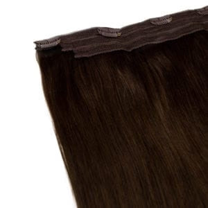 Espresso-clip Human Hair Hair Extensions in 5 Piece