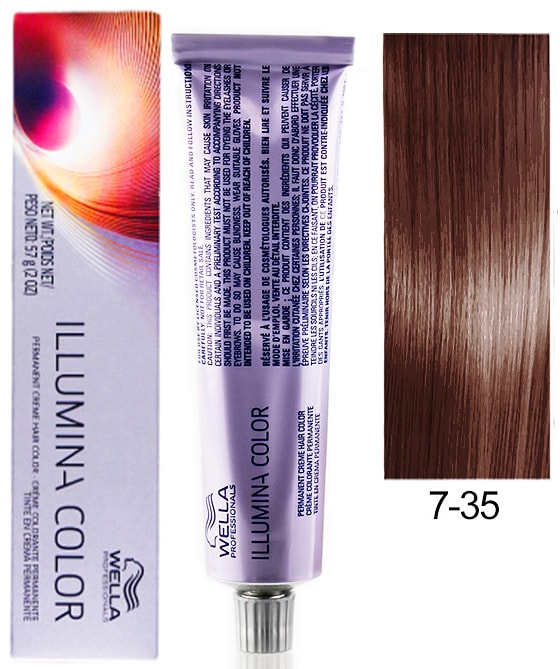 ILLUMINA COLOR 7/35 MEDIUM GOLD MAHOGANY BLONDE 60ML